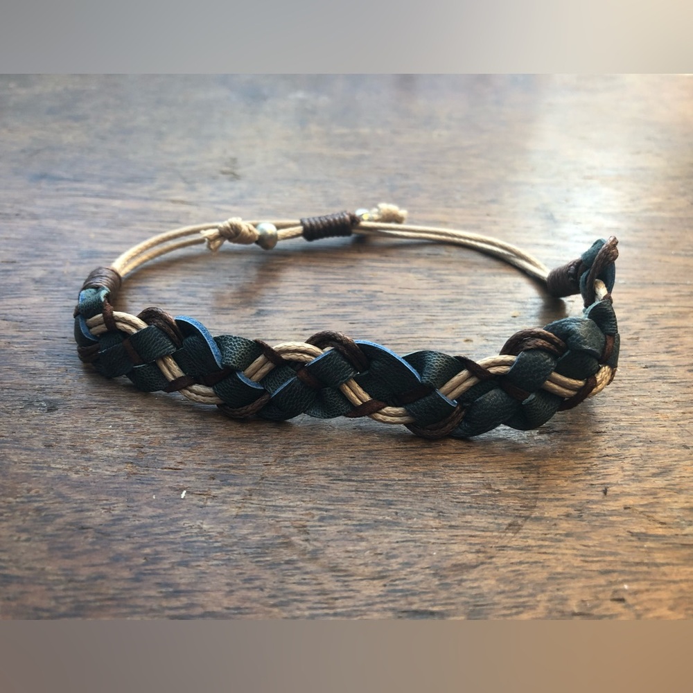 Myra leather braided bracelet